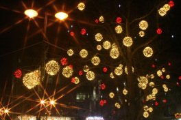 Vörösmarty tér decemberben - karácsonyi kivilágítás
