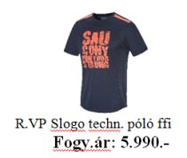 R.VP Slogo techn. póló férfi