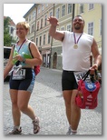 Prague Marathon Running happy marathon finishers