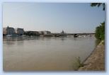 Duna áradása Budapesten Margit híd
