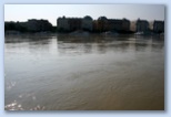 Duna áradása Budapesten Pesti rakpart