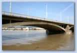 Duna áradása Budapesten Duna a Margit híd alatt