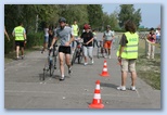 Szeged Csavarker Triatlon Sprint kerékpár, kifutás kerékpárral a depóból