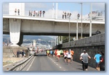 Nike Félmaraton Futás Erzsébet híd futás a Lánchíd felé a pesti rakparton