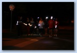 Városliget Zseblámpás futás futók lámpával