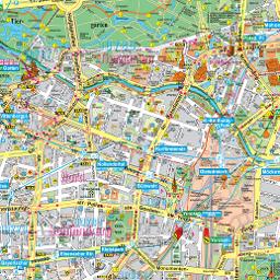 berlin térkép Berlin térkép, Berlin látnivalóinak és nevezetességeinek térképe  berlin térkép