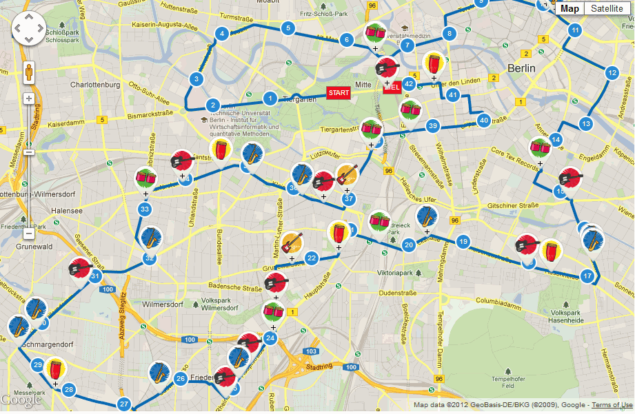 berlin látnivalók térkép Berlin Marathon beharangozó 2012 berlin látnivalók térkép