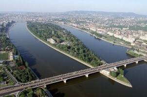 Margitsziget Duna Áprád híd