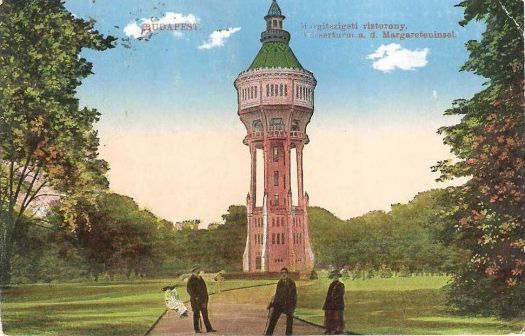 a margitszigeti víztorony 1925-ben képeslapon