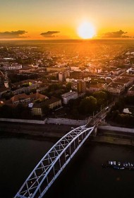 Szeged naplementekor
