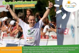 célbaérkezés a Budapest Maratonon