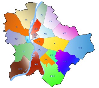 budapest x kerület részletes térkép Budapest kerületei térképen budapest x kerület részletes térkép