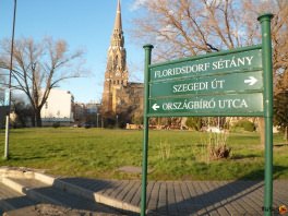 Béke tér Szegedi út Országbíró utca és a sétány