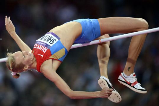 Svetlana Skholina, női magas, 1. hely