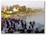 Nagyatád Ironman úszás rajt
