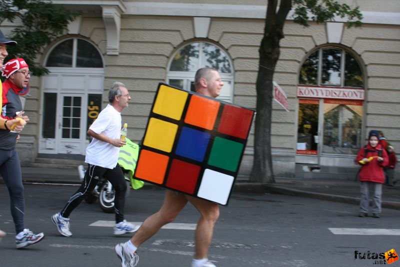 Budapest Marathon in Hungary,, magic cube