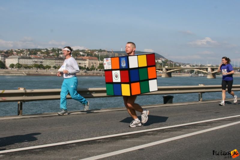 Budapest Marathon Magic Cube Runner Budapest Marathon in Hungary,, Magic Cube Runner