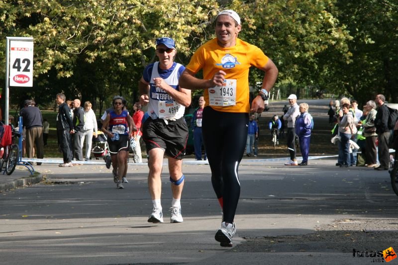 Budapest Marathon in Hungary,, finisher Zséfár Lajos