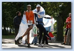 Budapest Marathon in Hungary, runners after finish