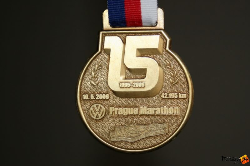 Prague Marathon Running medal.jpg Prague Marathon Medal 2009