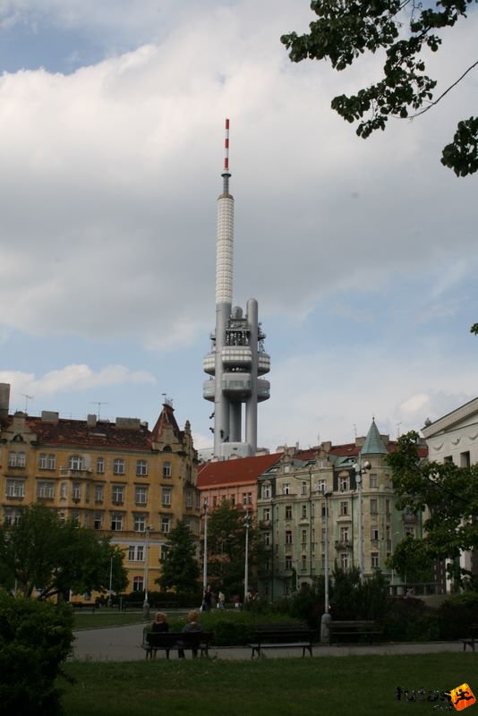 Prague Marathon Running prague_629.jpg Žižkov tower  Praha, TV tower Prague