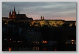 Prague Marathon Running Prague Castle at night