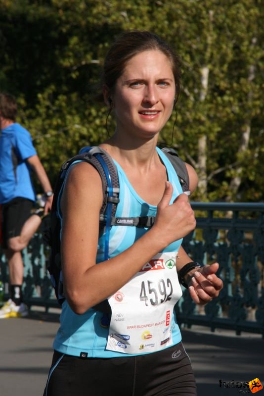 Spar Budapest Marathon 2009 Manea Carmen Elena, Buzau Spar Budapest Marathon in Hungary Spar Budapest Marathon finish 2009, Manea Carmen Elena, Buzau