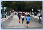 Budapest Marathon Heroes' Square Futás a Városligetben, most már közel a maratoni cél