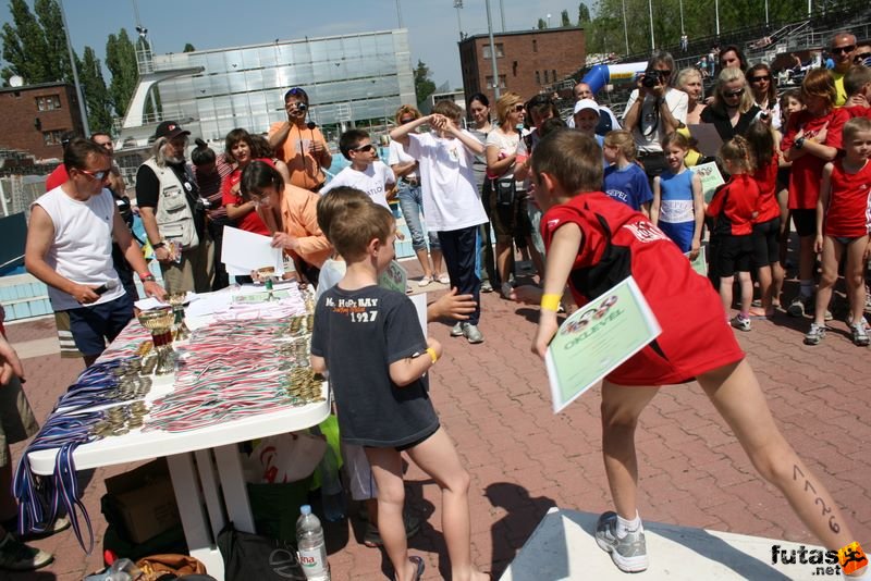 Margitsziget Triatlon, gratuláció KALOCSAI MÁTYÁS