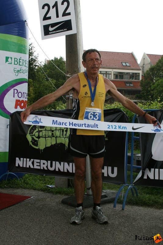 Ultrabalaton Tihany, Marc Heurtault ultrarunner in Hungary Tihany