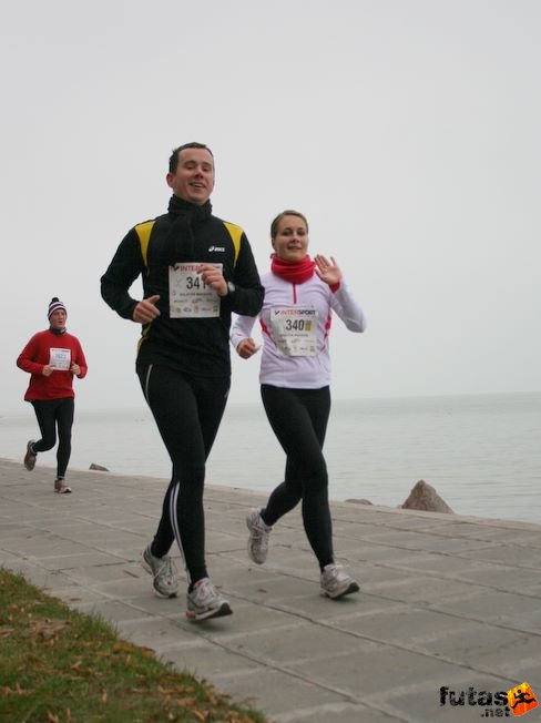 Molnár László és Nikolett Balaton Maraton futás