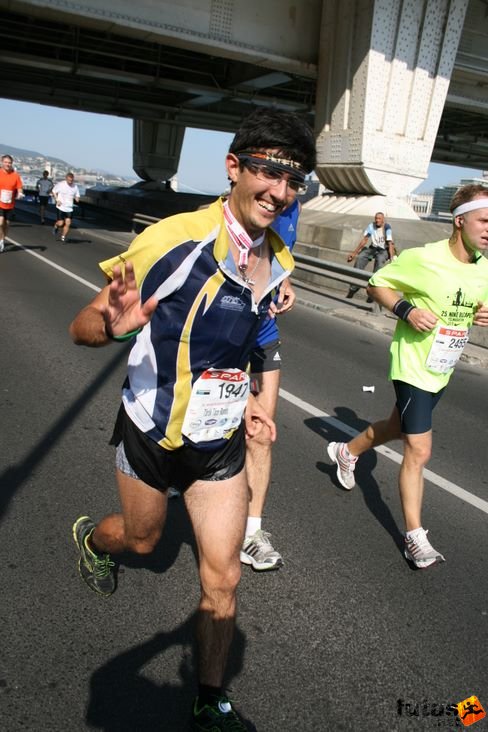 Török Töce Tibor tájfutó Budapest Marathon futás