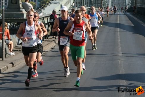 Bartos Dávid, Flander Márton, Király Kristóf, Petrik György Budapest Marathon futás