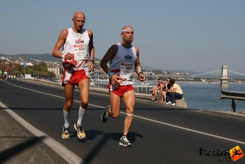 Bordoni Paolo Carlo , Giudice Claudio Simone G.P. RUPE MAGNA Budapest Marathon futás