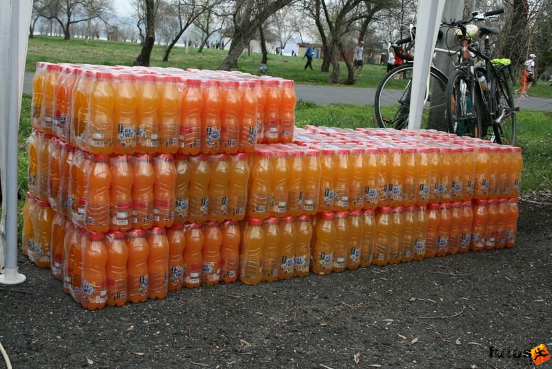 Depónia Tóparti-Futóparti futás előtt, Cappy Ice Fruit - Coca-cola támogatása