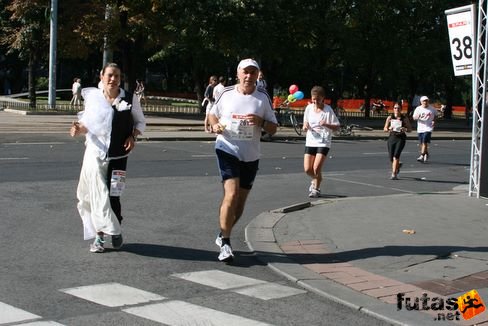 38 kilométernél Budapest Marathon futás