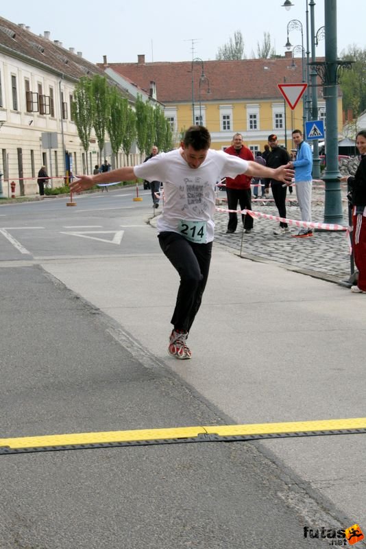 Sárvár futás reggel, Balázs megtolta az első kört