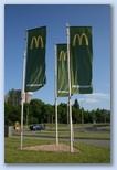 Békás Kerékpáros Teljesítménytúra Budapestről új zöld McDonald's zászlók