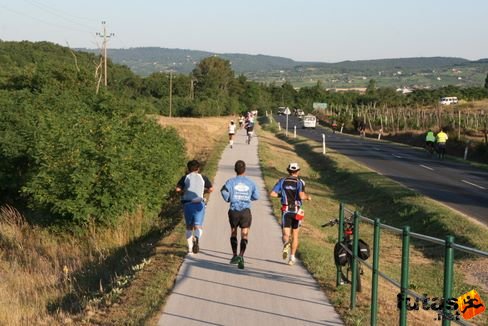a tihanyi lejtőn Ultrabalaton futás