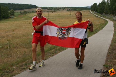 ultrarunners from Austria, Hungary Tihany Ultrabalaton futás