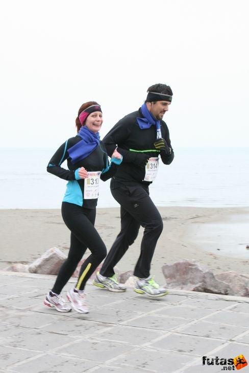 Gajdos-Somodi Olga és  Gajdos Sándor maratoni futók Balaton Maraton futás
