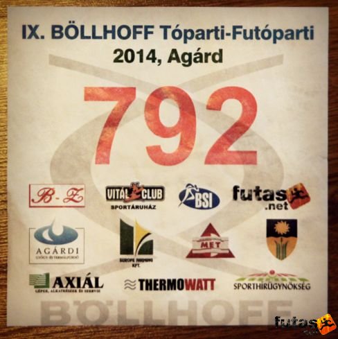Rajtszám Tóparti Futóparti futás