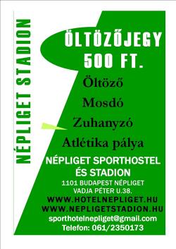 Népliget Spothotel Stadion nyitvatartás öltöző