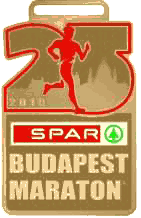 25. Spar Budapest Marathon Medal 2010 maratoni érem