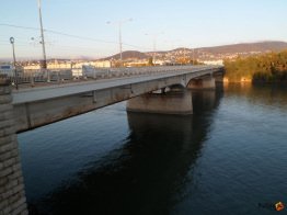 Áprád híd a hídról fotózva a szigeti lejárónál 