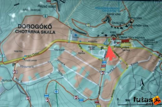 Dobogõkõ térkép Visegrádi-hegység