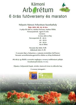 Kámoni Arborétum Futás Szombathely