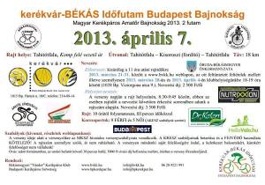 Kerékvár-Békás Időfutam Budapest Bajnokság, Magyar Kerékpáros Amatőr Bajnokság kiírása