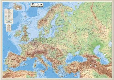 Európa domborzat térképe