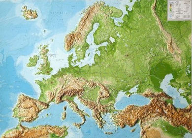 topográfiai térkép európa Europa Domborzati Terkep topográfiai térkép európa